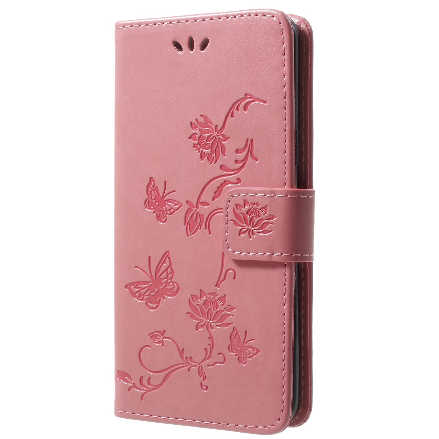 Imprint Butterfly Flowers Magnetic Wallet Leather Stand Cover for Samsung Galaxy S9 G960
