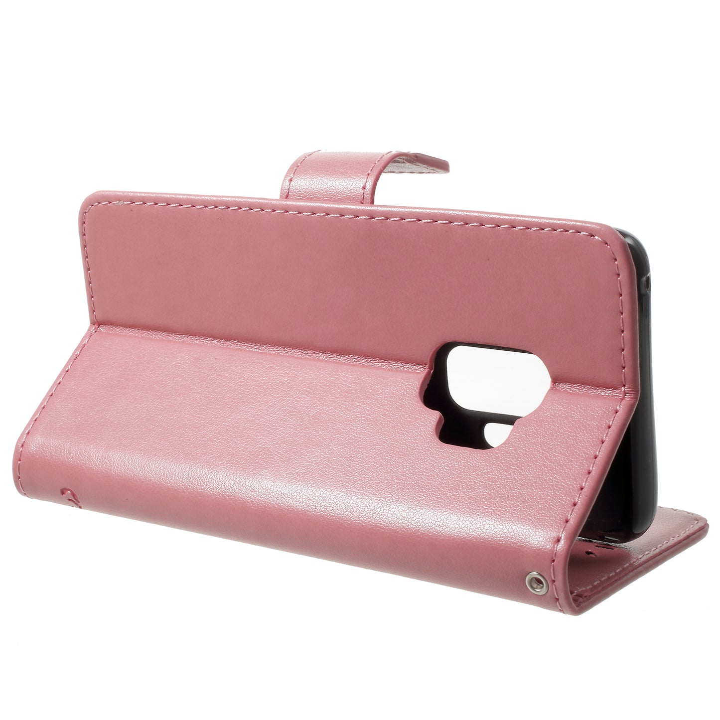 Imprint Butterfly Flowers Magnetic Wallet Leather Stand Cover for Samsung Galaxy S9 G960