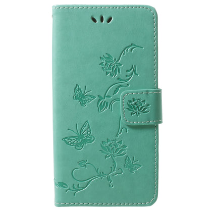 Imprint Butterfly Flowers Magnetic Wallet Leather Stand Cover for Samsung Galaxy S9 G960