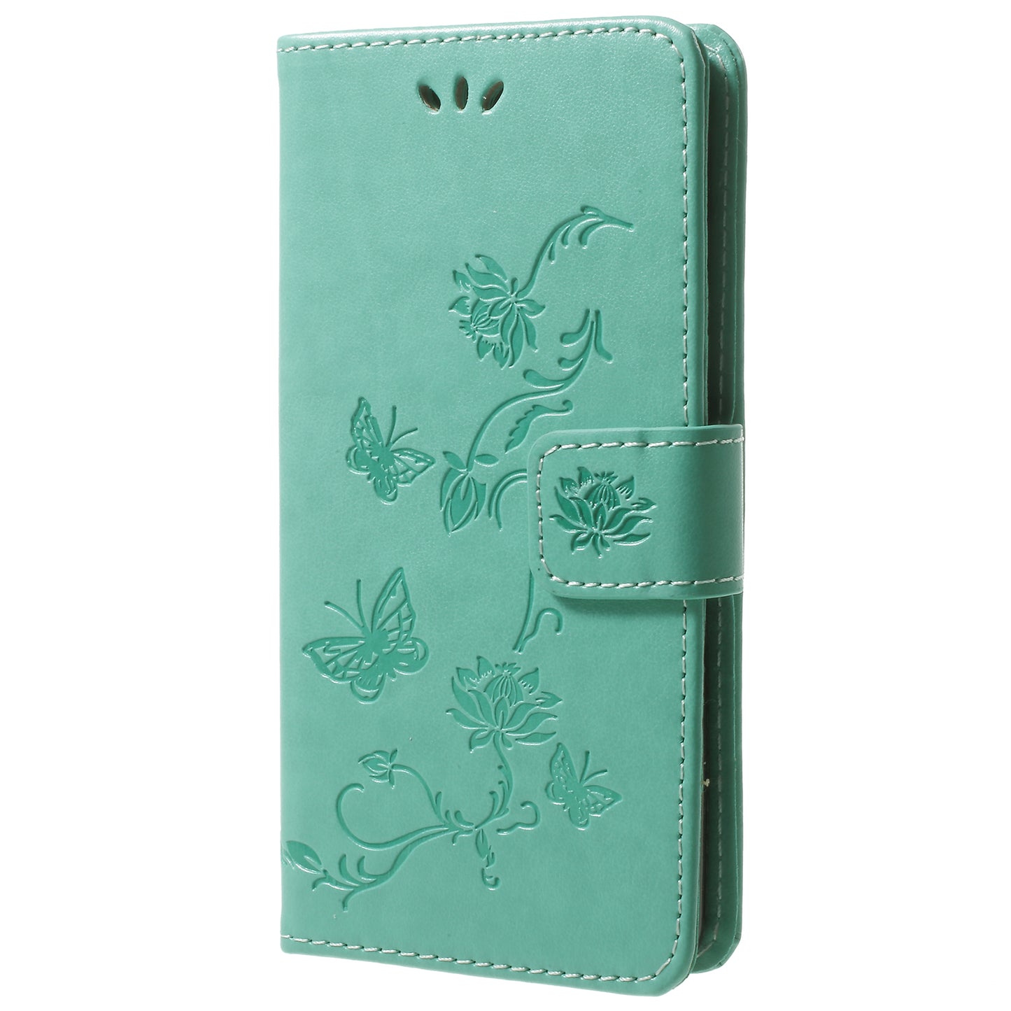 Imprint Butterfly Flowers Magnetic Wallet Leather Stand Cover for Samsung Galaxy S9 G960