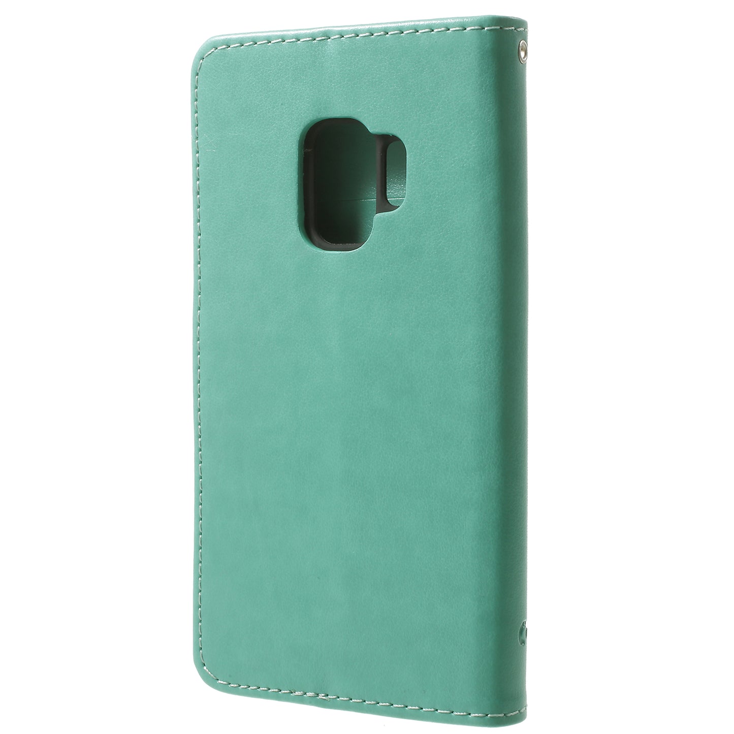 Imprint Butterfly Flowers Magnetic Wallet Leather Stand Cover for Samsung Galaxy S9 G960