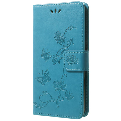 Imprint Butterfly Flowers Magnetic Wallet Leather Stand Cover for Samsung Galaxy S9 G960