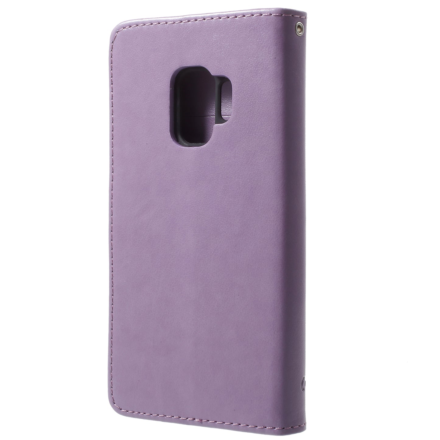 Imprint Butterfly Flowers Magnetic Wallet Leather Stand Cover for Samsung Galaxy S9 G960