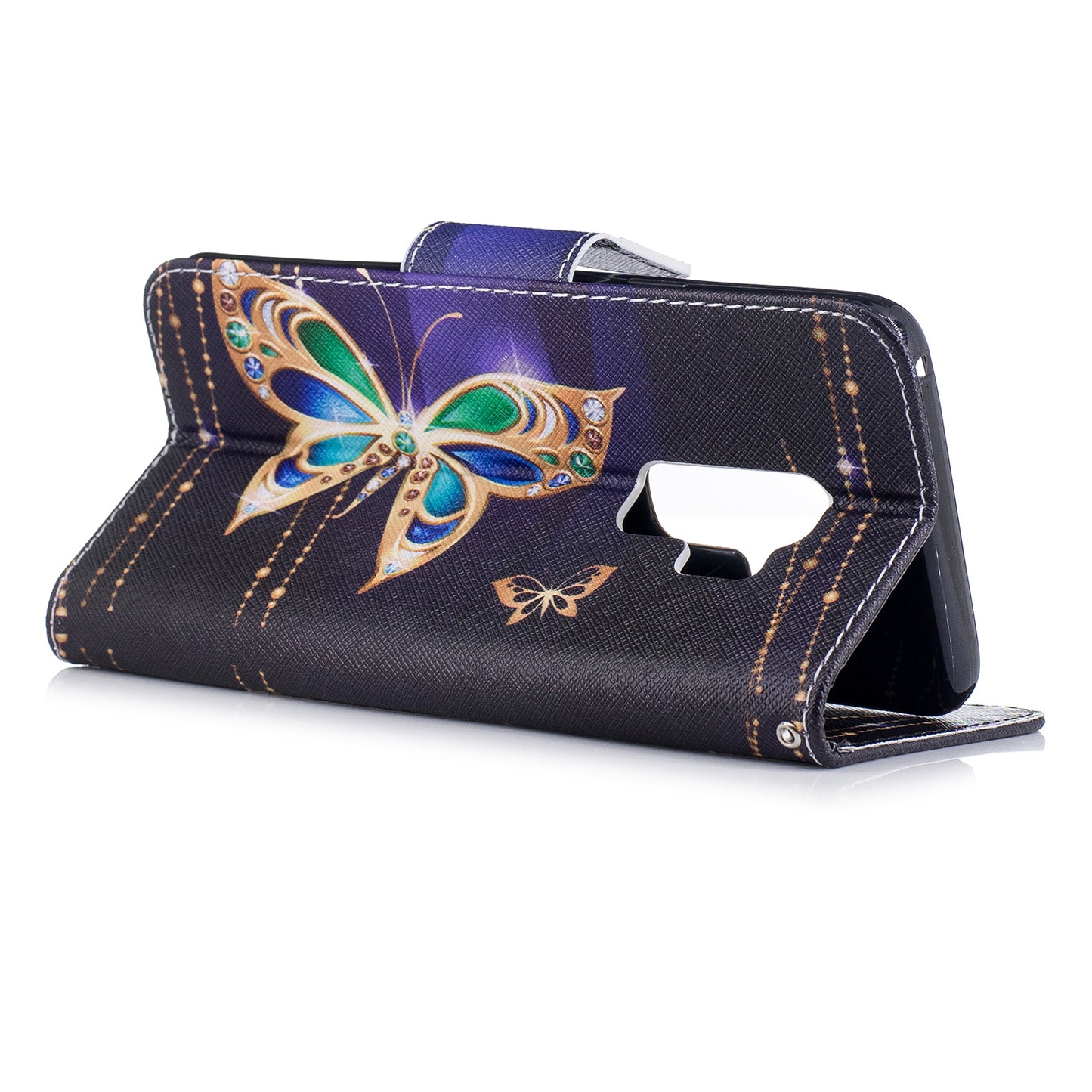 For Samsung Galaxy S9+ Pattern Printing Flip Leather Wallet Case Protector
