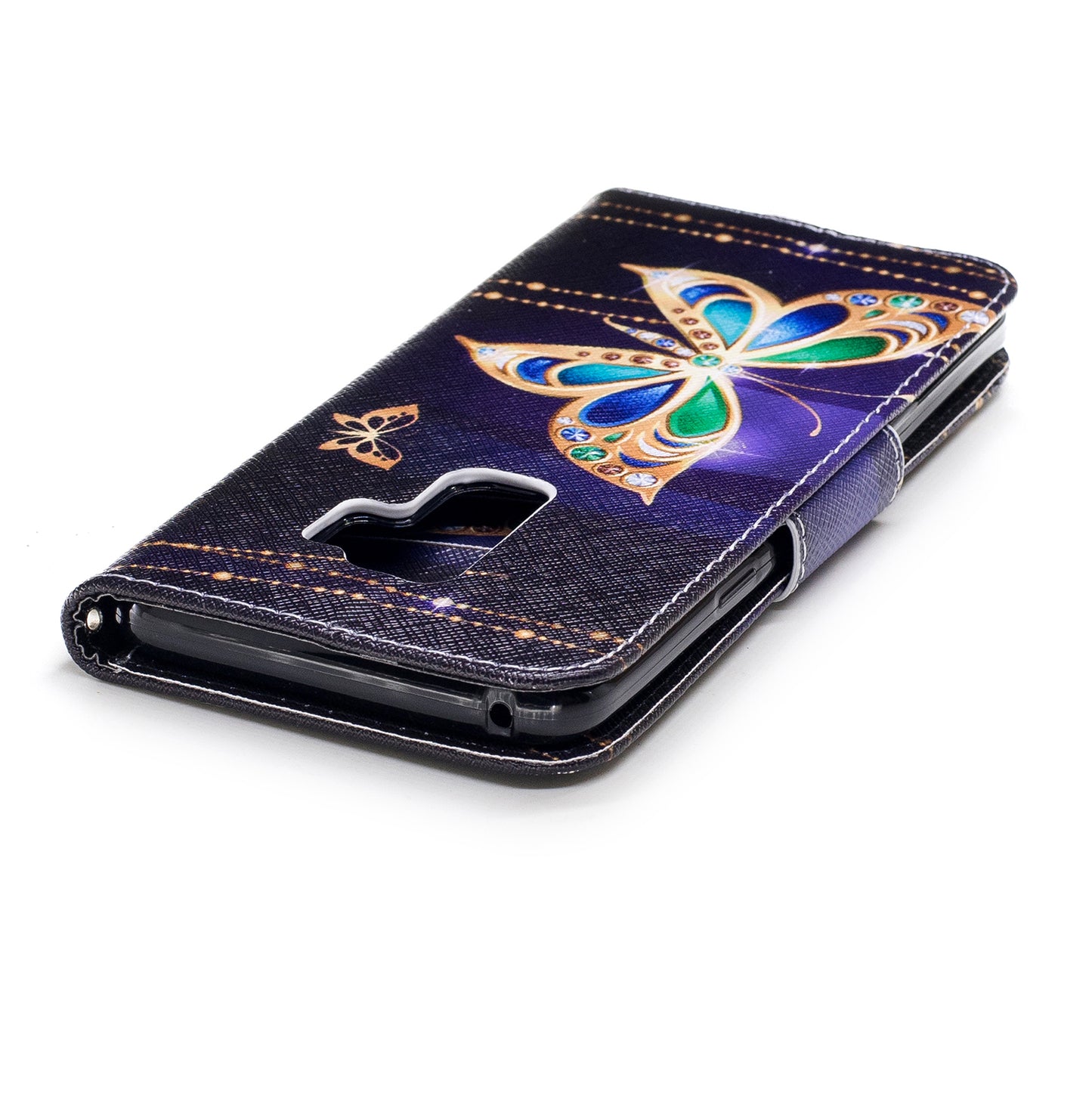 For Samsung Galaxy S9+ Pattern Printing Flip Leather Wallet Case Protector