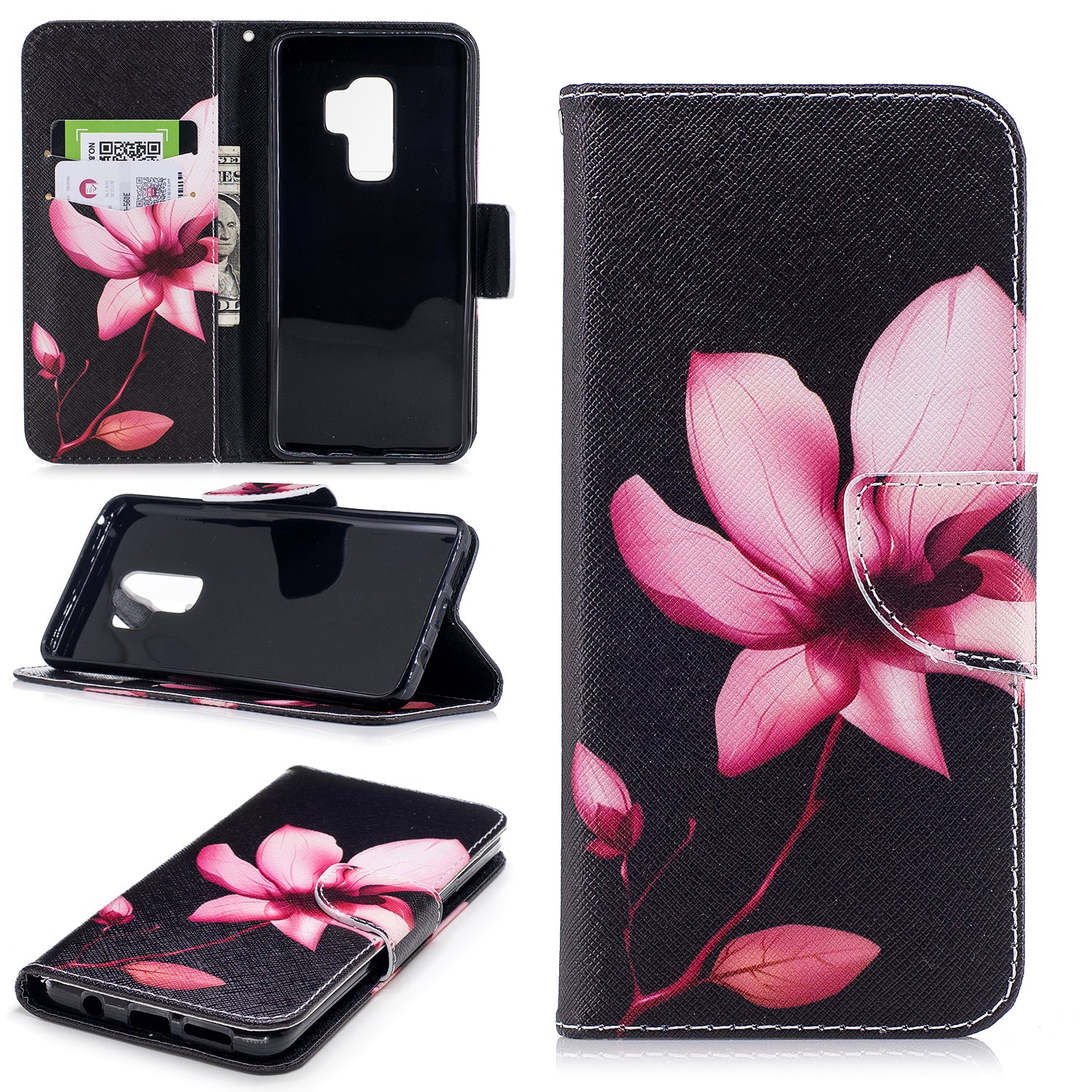 For Samsung Galaxy S9+ Pattern Printing Flip Leather Wallet Case Protector