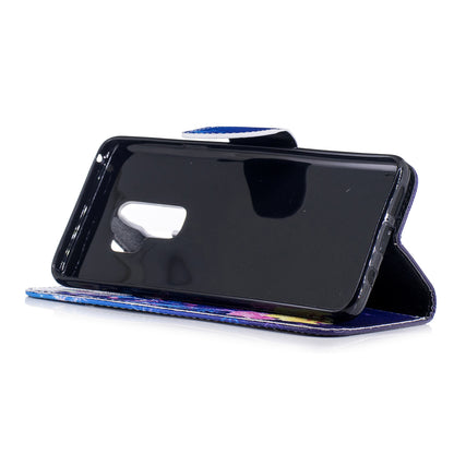 For Samsung Galaxy S9+ Pattern Printing Flip Leather Wallet Case Protector