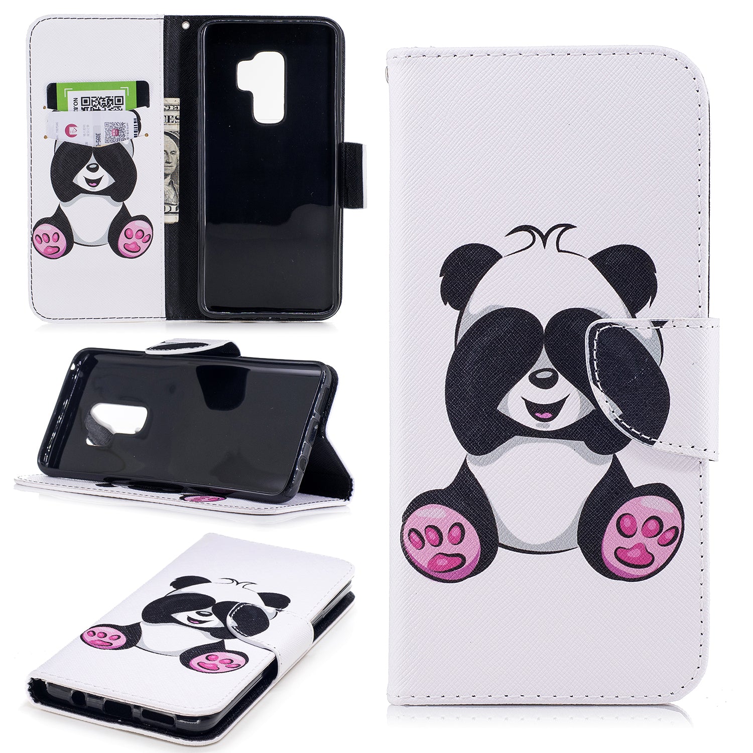 For Samsung Galaxy S9+ Pattern Printing Flip Leather Wallet Case Protector