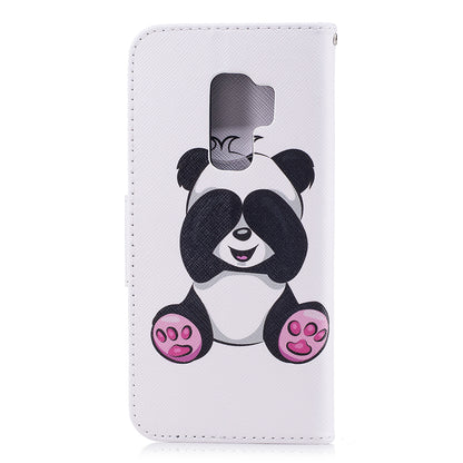 For Samsung Galaxy S9+ Pattern Printing Flip Leather Wallet Case Protector