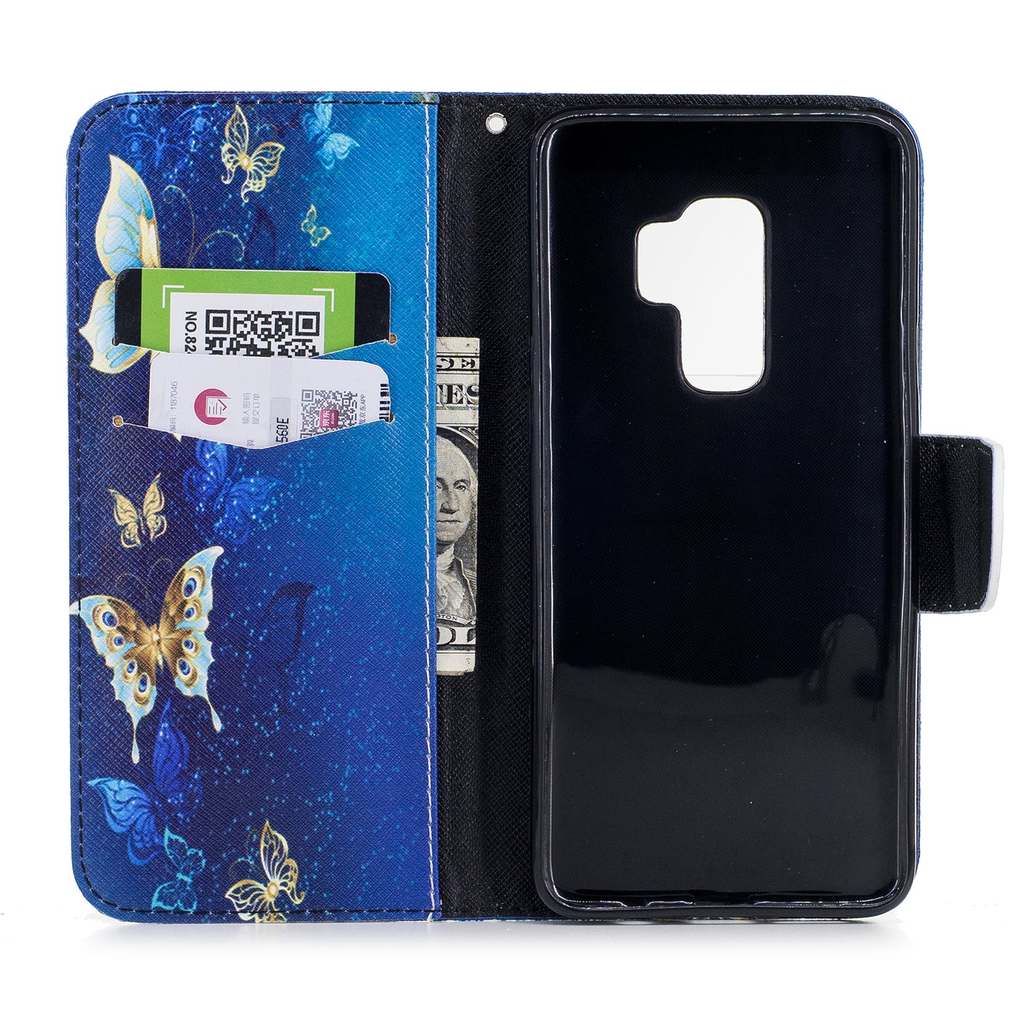 For Samsung Galaxy S9+ Pattern Printing Flip Leather Wallet Case Protector