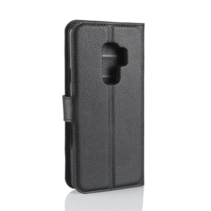 Litchi Skin Magnetic Leather Stand Cover for Samsung Galaxy S9+ G965 Wallet Design Phone Case