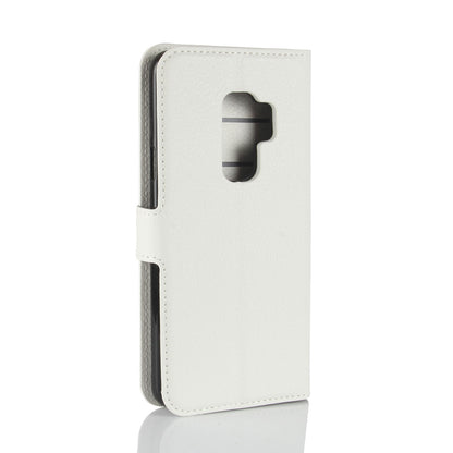 Litchi Skin Magnetic Leather Stand Cover for Samsung Galaxy S9+ G965 Wallet Design Phone Case