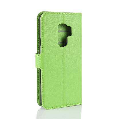 Litchi Skin Magnetic Leather Stand Cover for Samsung Galaxy S9+ G965 Wallet Design Phone Case