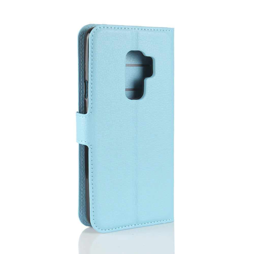 Litchi Skin Magnetic Leather Stand Cover for Samsung Galaxy S9+ G965 Wallet Design Phone Case