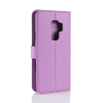 Litchi Skin Magnetic Leather Stand Cover for Samsung Galaxy S9+ G965 Wallet Design Phone Case