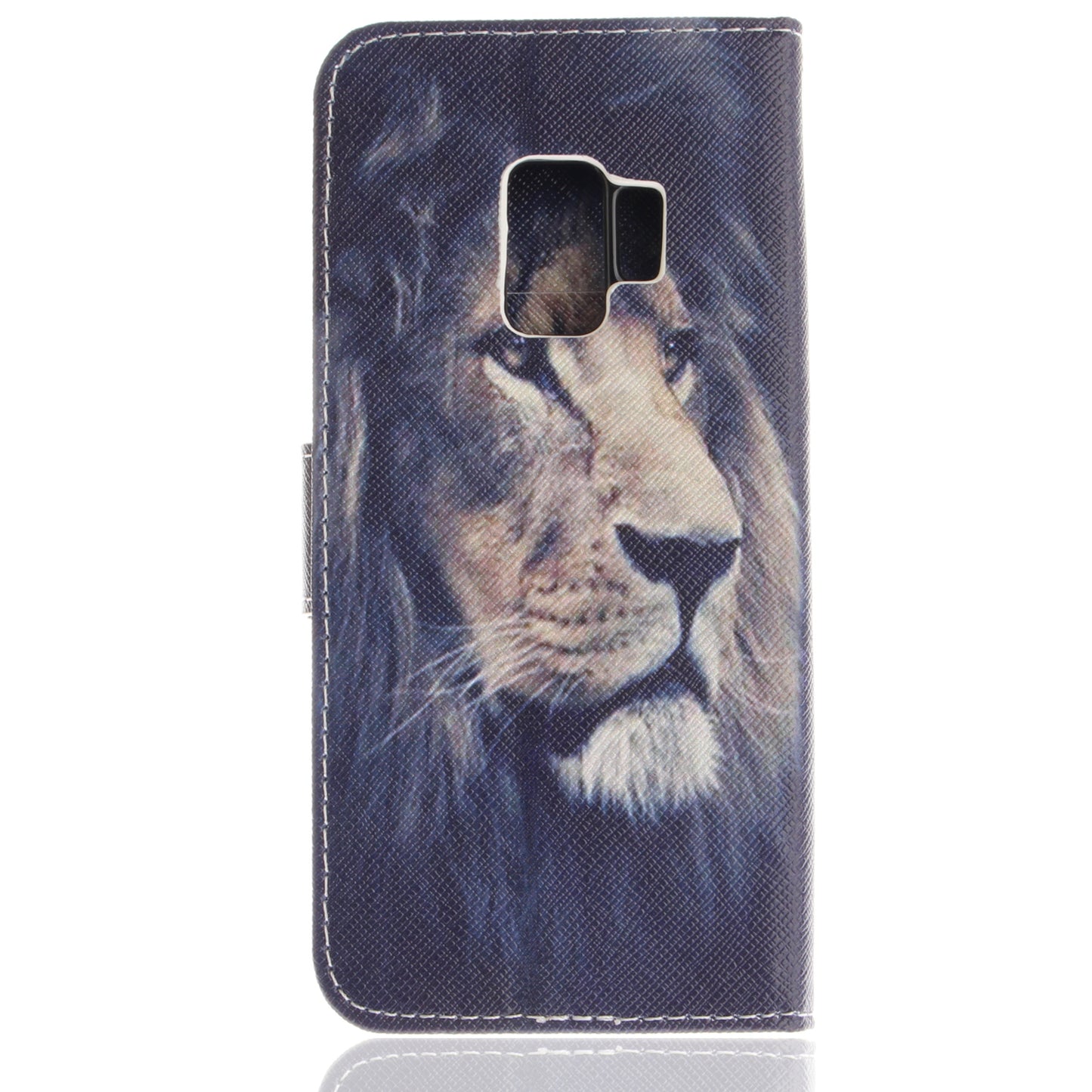 Patterned PU Leather Wallet Stand Protective Mobile Phone Shell for Samsung Galaxy S9 G960