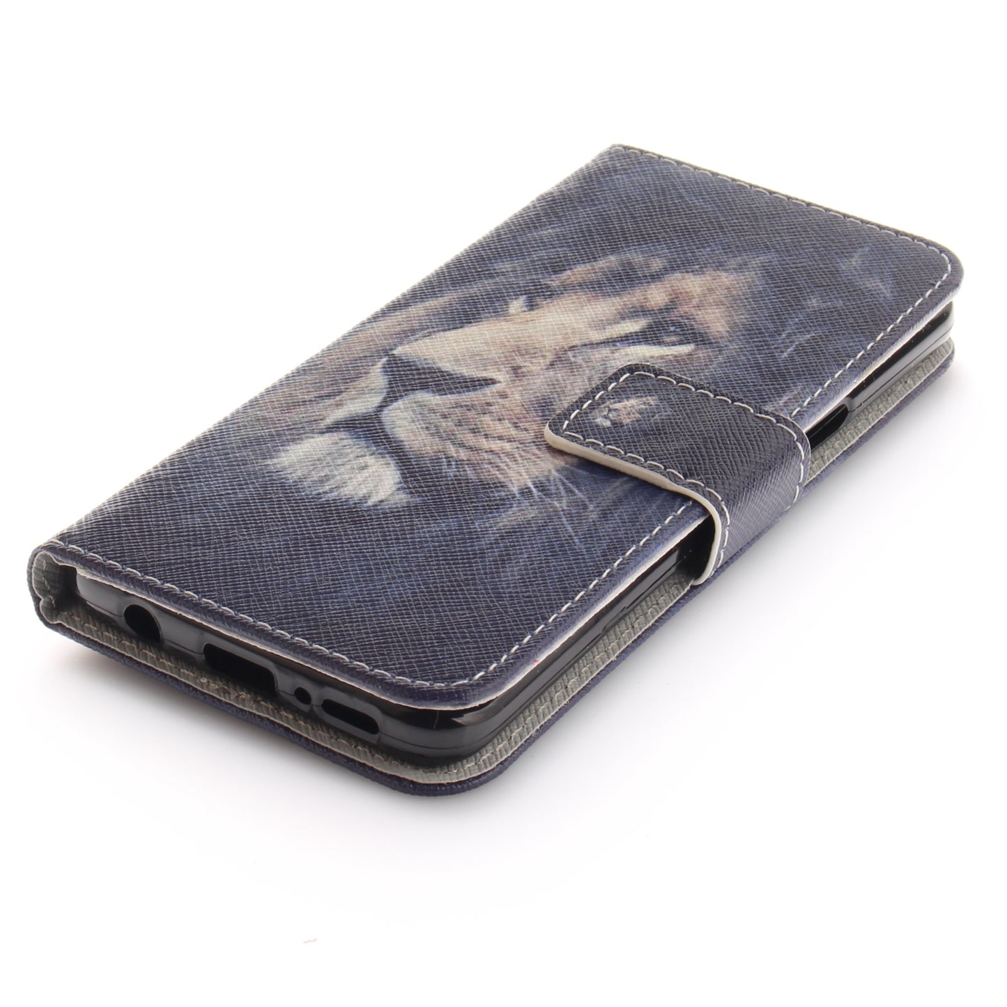 Patterned PU Leather Wallet Stand Protective Mobile Phone Shell for Samsung Galaxy S9 G960