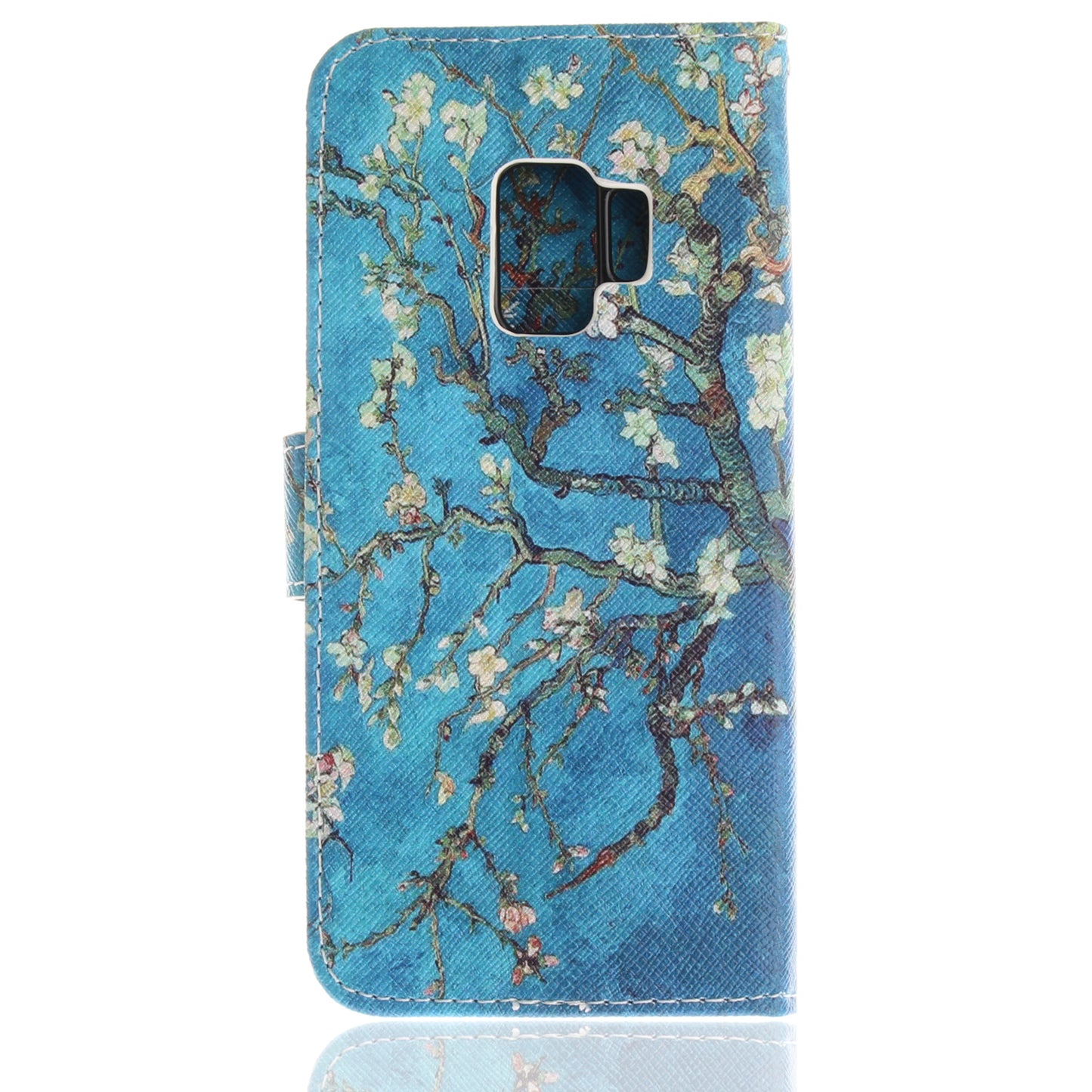 Patterned PU Leather Wallet Stand Protective Mobile Phone Shell for Samsung Galaxy S9 G960