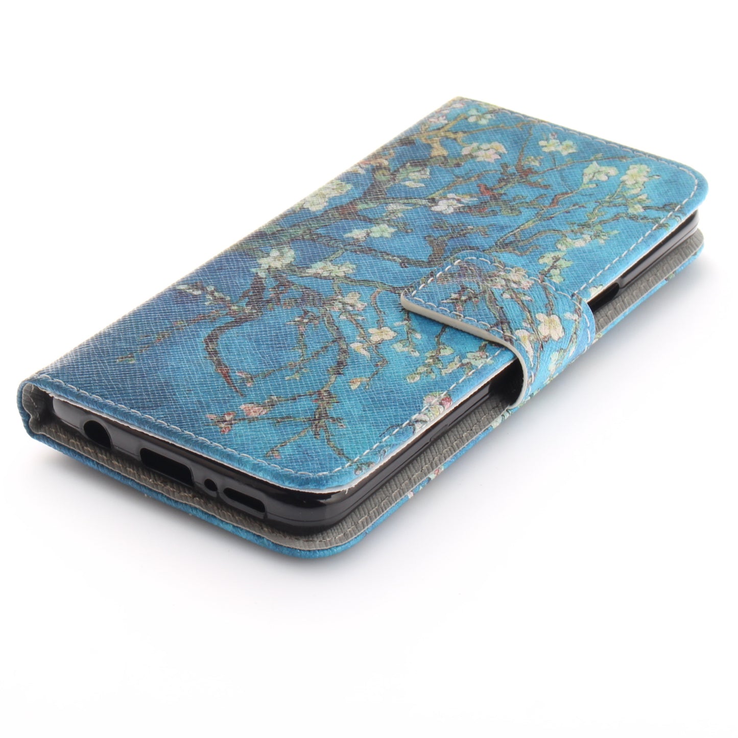 Patterned PU Leather Wallet Stand Protective Mobile Phone Shell for Samsung Galaxy S9 G960