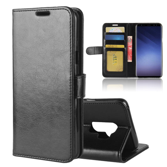 Crazy Horse Leather Wallet Case for Samsung Galaxy S9+ G965