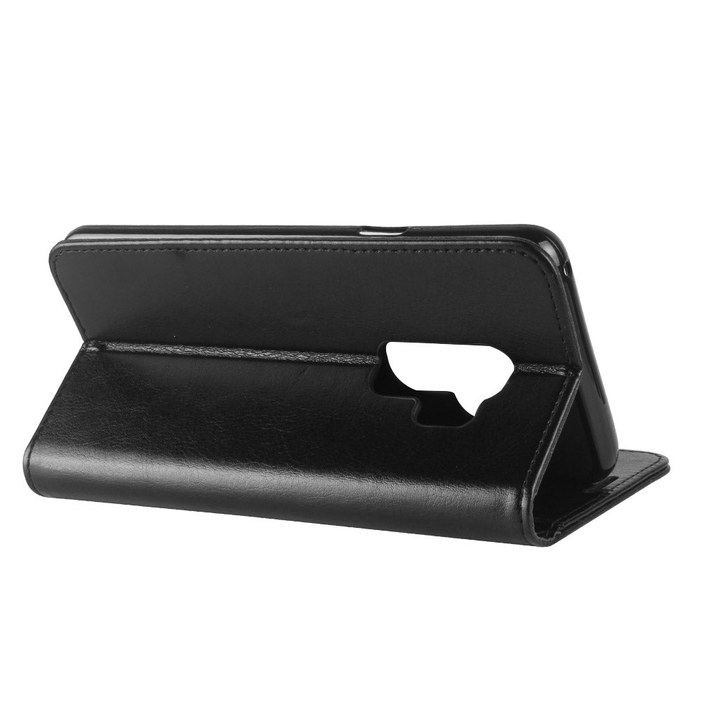 Crazy Horse Leather Wallet Case for Samsung Galaxy S9+ G965