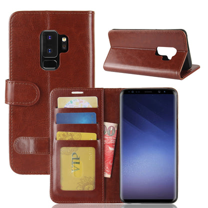 Crazy Horse Leather Wallet Case for Samsung Galaxy S9+ G965