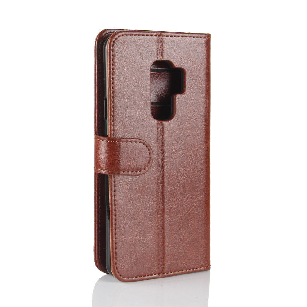 Crazy Horse Leather Wallet Case for Samsung Galaxy S9+ G965