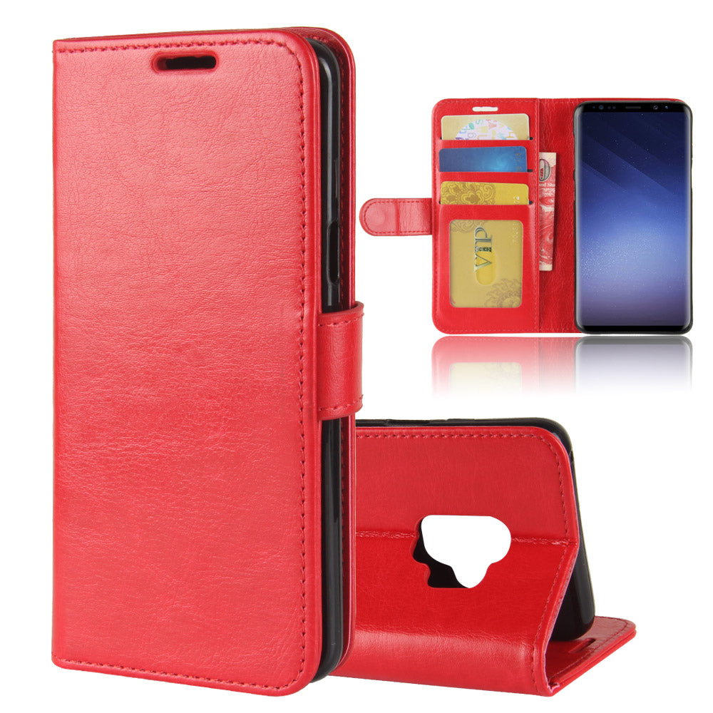Crazy Horse Wallet Leather Stand Case for Samsung Galaxy S9 G960