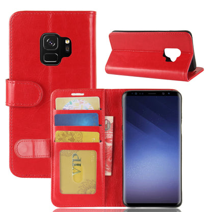 Crazy Horse Wallet Leather Stand Case for Samsung Galaxy S9 G960