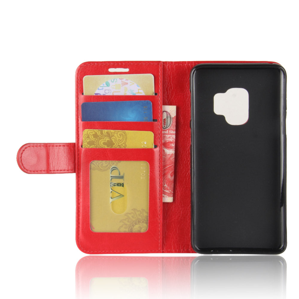 Crazy Horse Wallet Leather Stand Case for Samsung Galaxy S9 G960