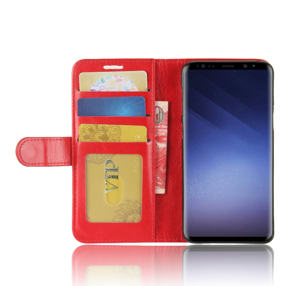 Crazy Horse Wallet Leather Stand Case for Samsung Galaxy S9 G960