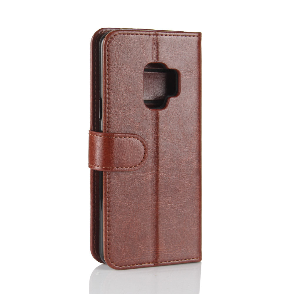 Crazy Horse Wallet Leather Stand Case for Samsung Galaxy S9 G960