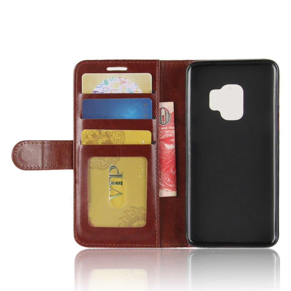 Crazy Horse Wallet Leather Stand Case for Samsung Galaxy S9 G960
