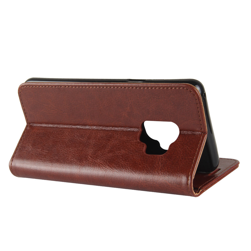 Crazy Horse Wallet Leather Stand Case for Samsung Galaxy S9 G960