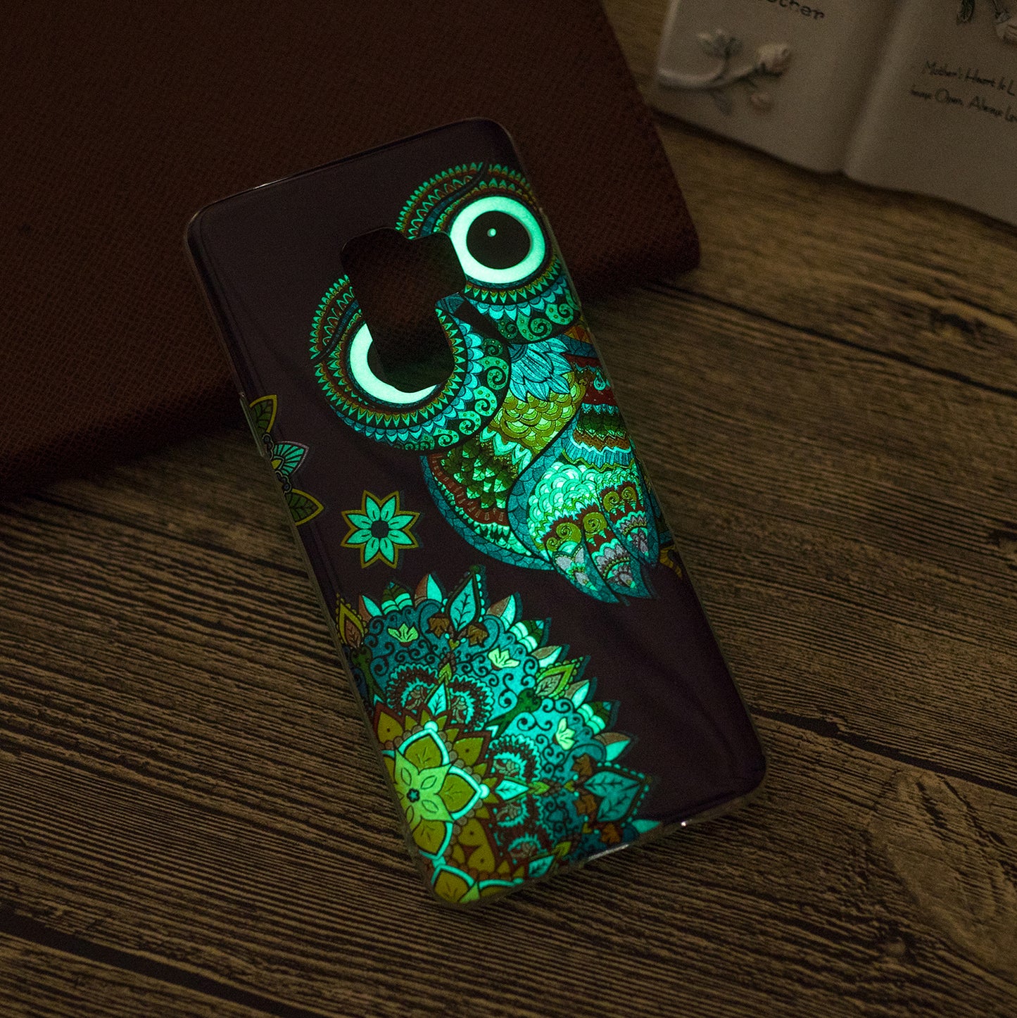 Patterned Noctilucent IMD Soft TPU Flexible Gel Cover for Samsung Galaxy S9+ G965
