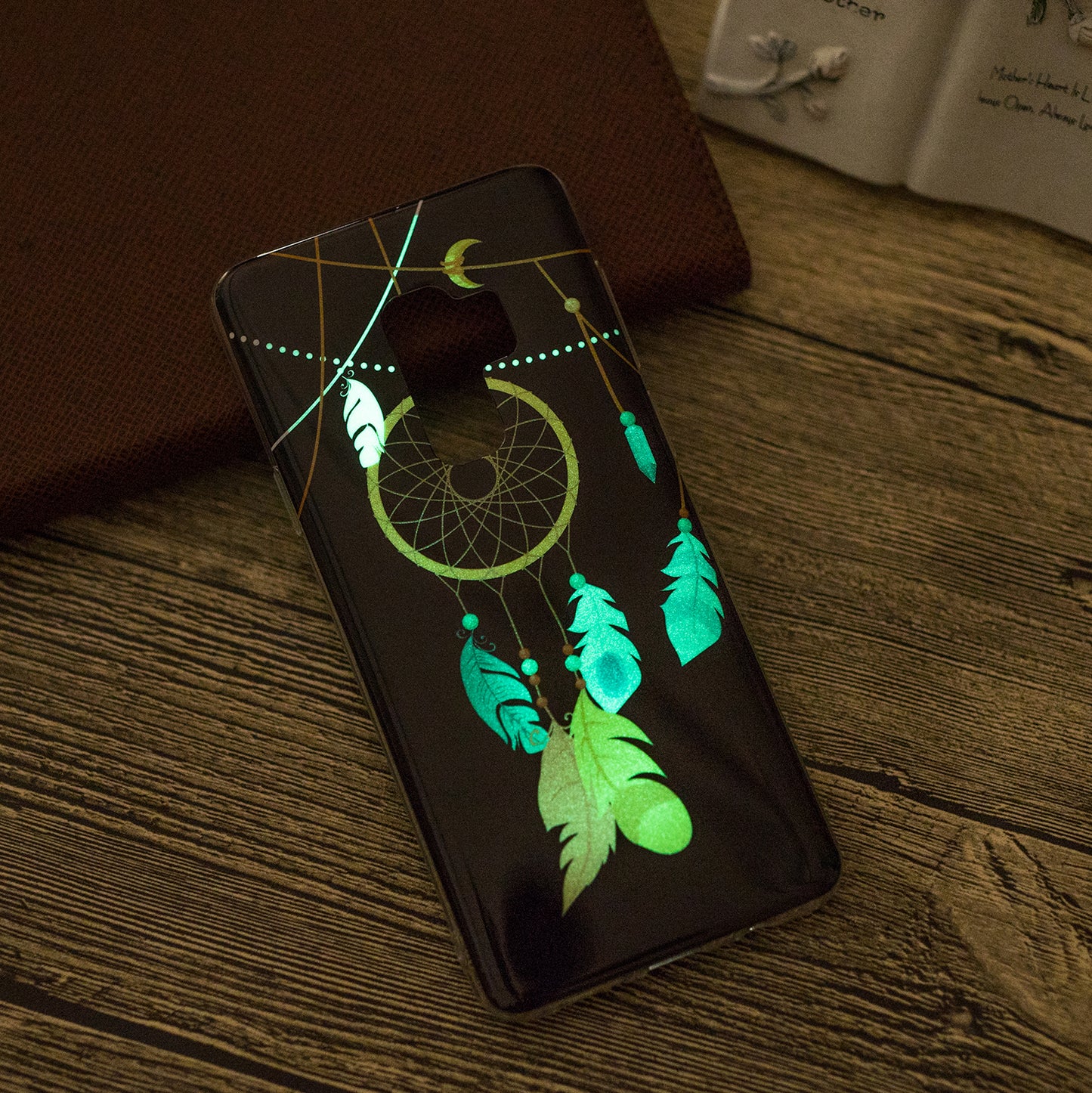 Patterned Noctilucent IMD Soft TPU Flexible Gel Cover for Samsung Galaxy S9+ G965