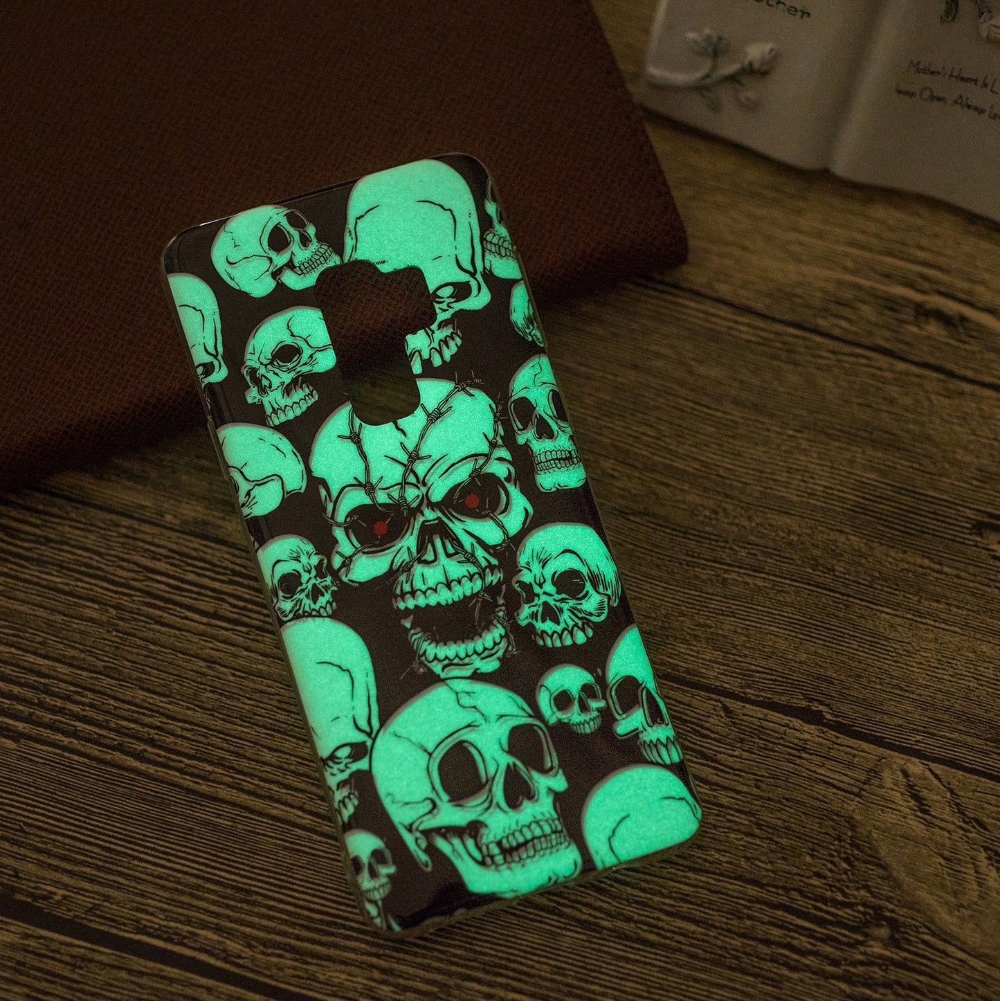 Patterned Noctilucent IMD Soft TPU Flexible Gel Cover for Samsung Galaxy S9+ G965