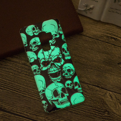 Patterned Noctilucent IMD Soft TPU Flexible Gel Cover for Samsung Galaxy S9+ G965