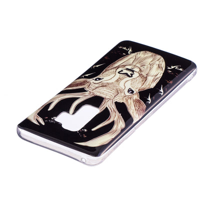 Patterned Noctilucent IMD Soft TPU Flexible Gel Cover for Samsung Galaxy S9+ G965