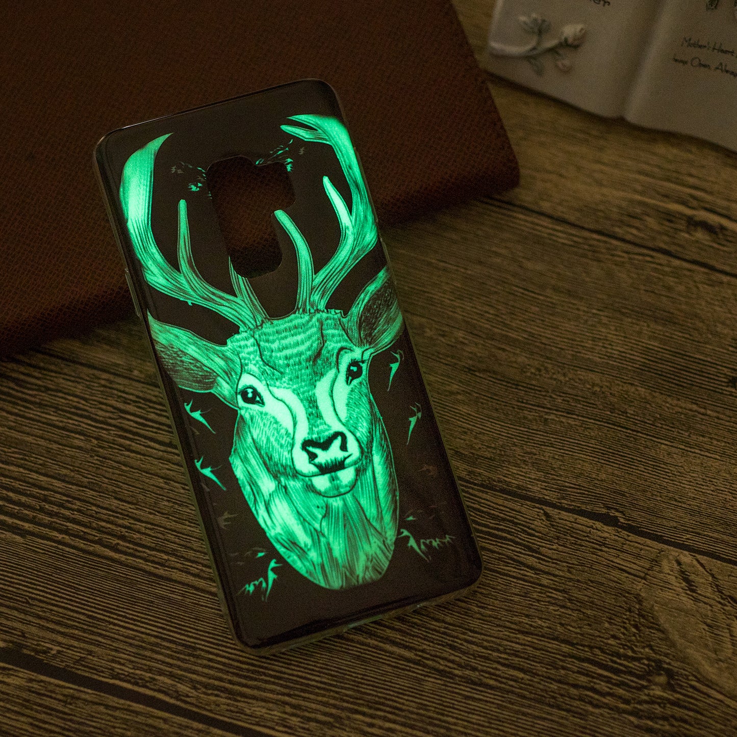 Patterned Noctilucent IMD Soft TPU Flexible Gel Cover for Samsung Galaxy S9+ G965