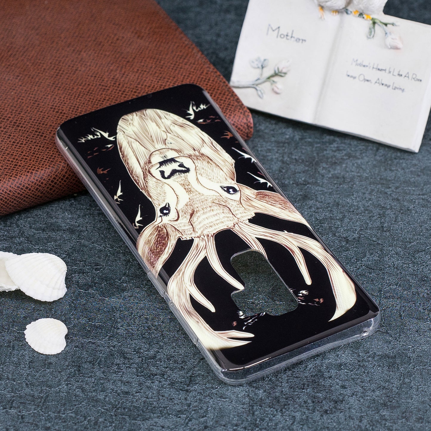 Patterned Noctilucent IMD Soft TPU Flexible Gel Cover for Samsung Galaxy S9+ G965
