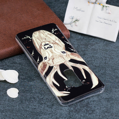 Patterned Noctilucent IMD Soft TPU Flexible Gel Cover for Samsung Galaxy S9+ G965