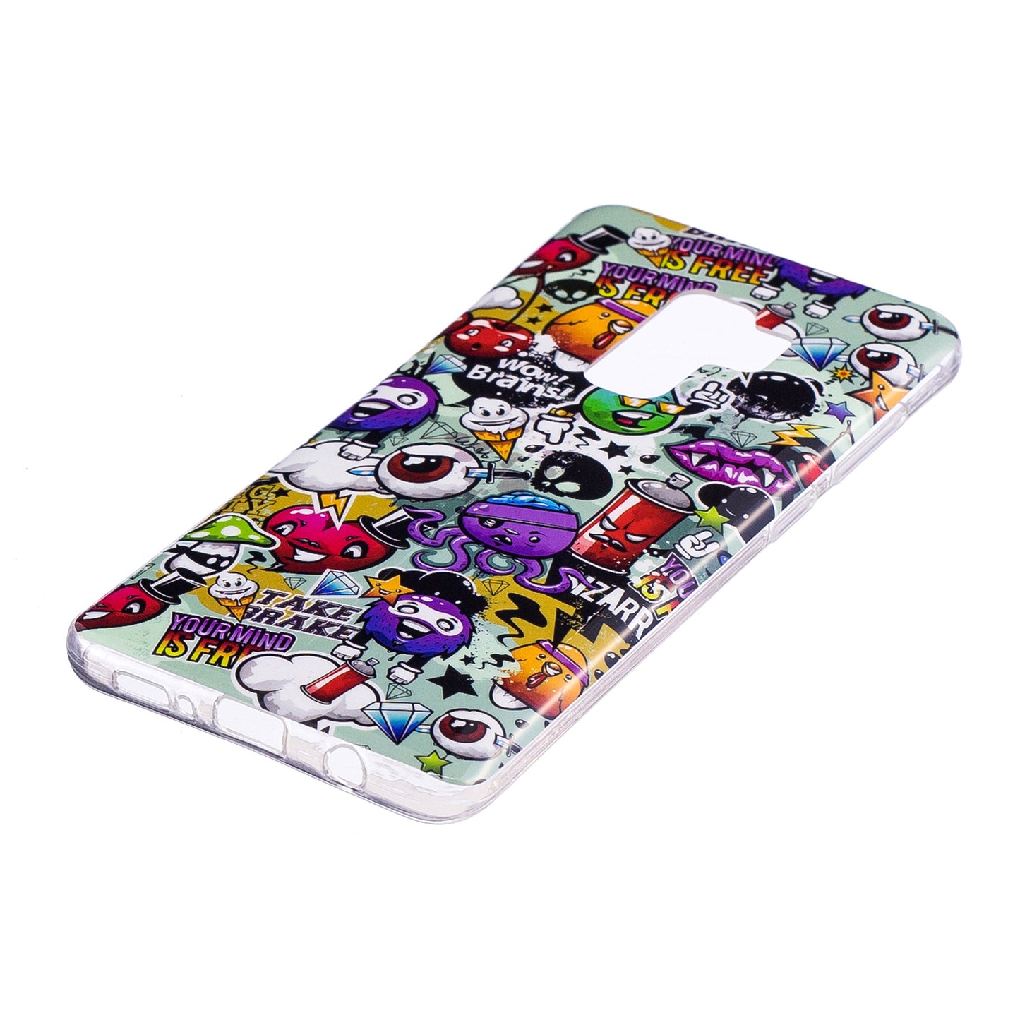 Patterned Noctilucent IMD Soft TPU Flexible Gel Cover for Samsung Galaxy S9+ G965