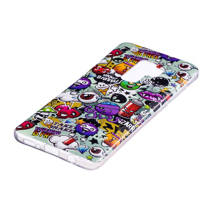 Patterned Noctilucent IMD Soft TPU Flexible Gel Cover for Samsung Galaxy S9+ G965