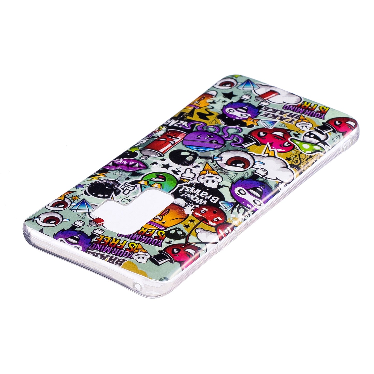 Patterned Noctilucent IMD Soft TPU Flexible Gel Cover for Samsung Galaxy S9+ G965