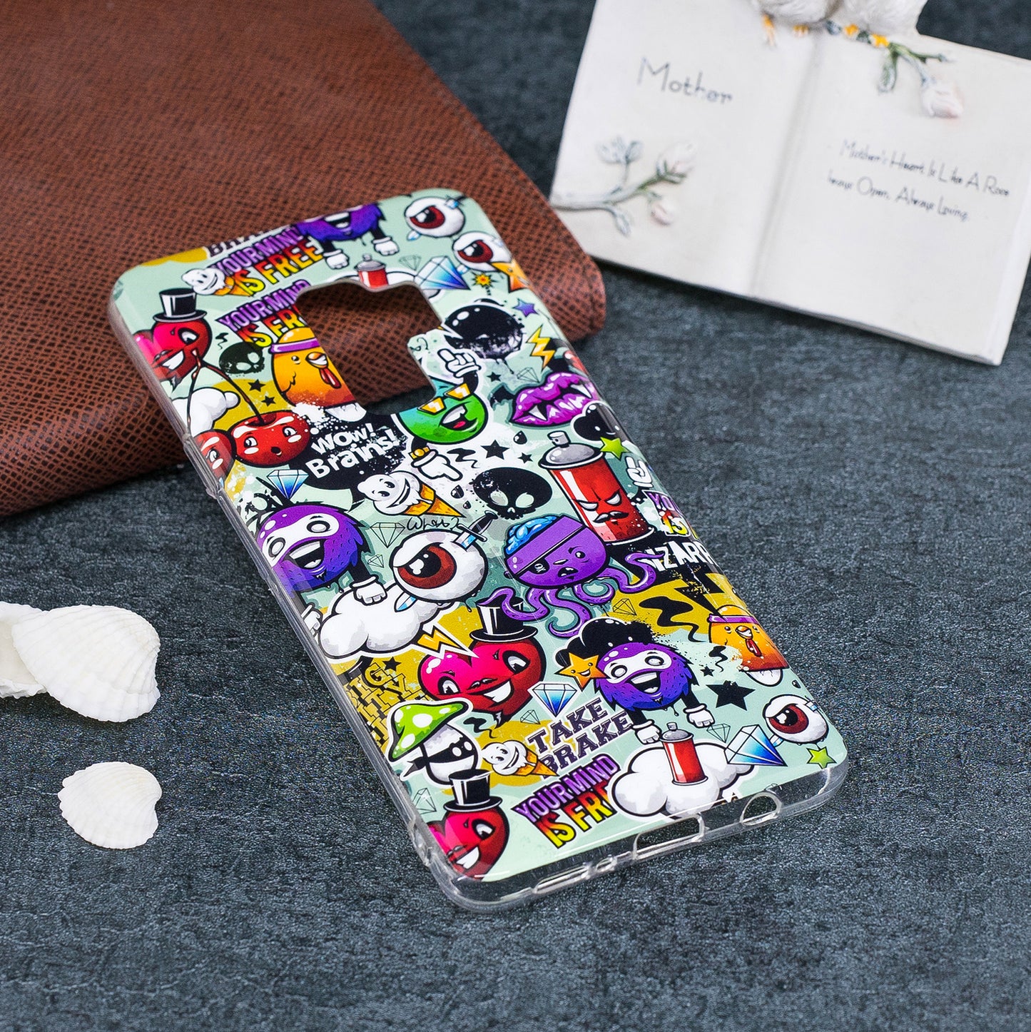 Patterned Noctilucent IMD Soft TPU Flexible Gel Cover for Samsung Galaxy S9+ G965