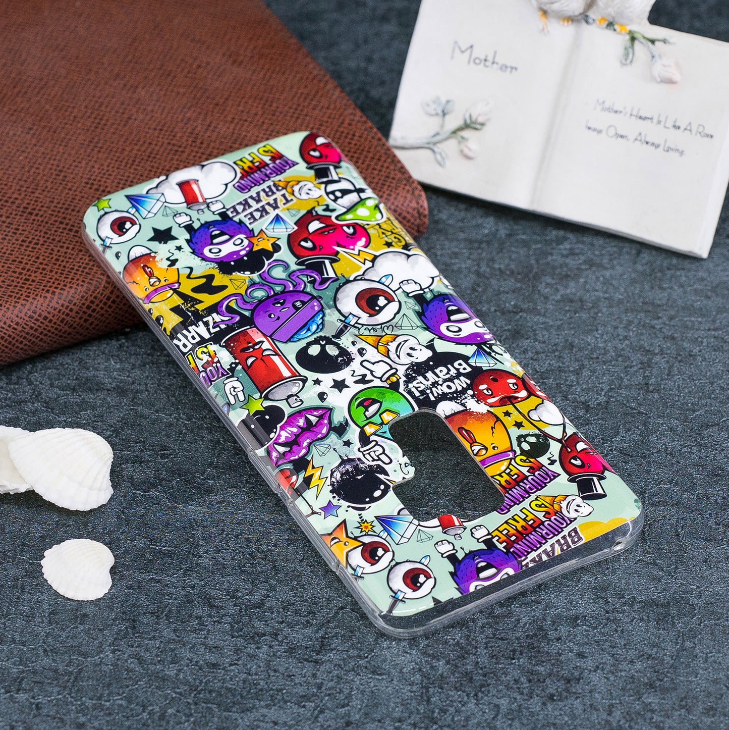 Patterned Noctilucent IMD Soft TPU Flexible Gel Cover for Samsung Galaxy S9+ G965