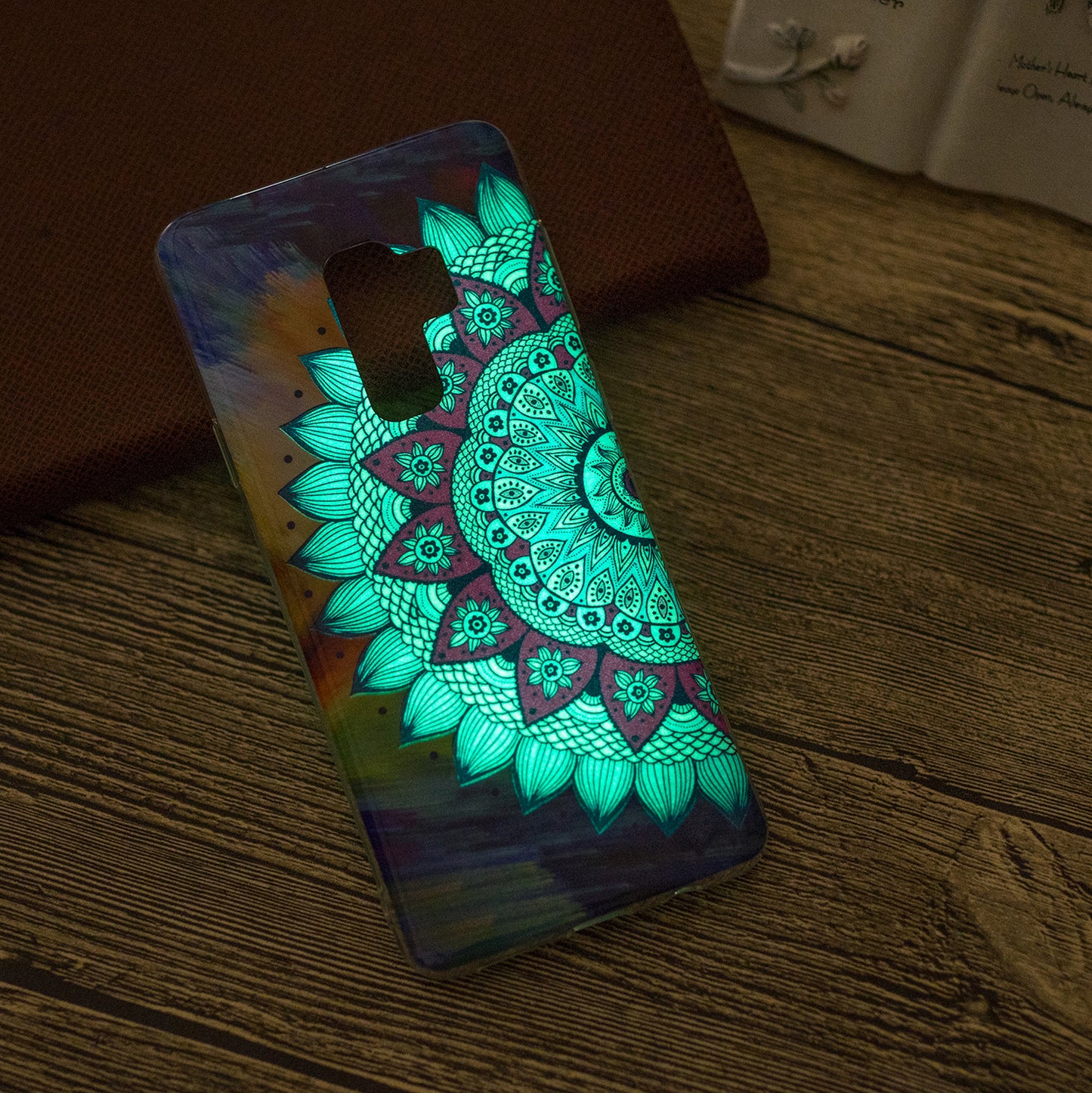 Patterned Noctilucent IMD Soft TPU Flexible Gel Cover for Samsung Galaxy S9+ G965