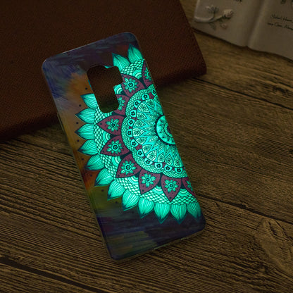 Patterned Noctilucent IMD Soft TPU Flexible Gel Cover for Samsung Galaxy S9+ G965