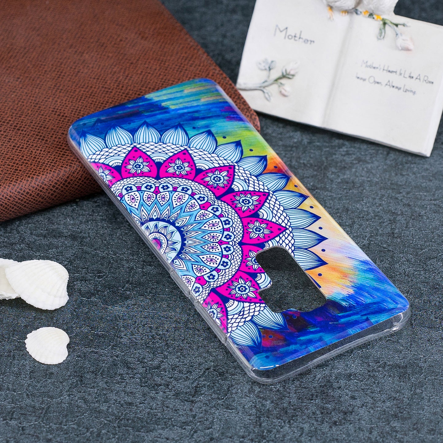 Patterned Noctilucent IMD Soft TPU Flexible Gel Cover for Samsung Galaxy S9+ G965